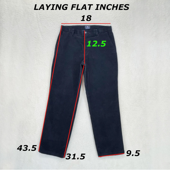 Dockers D3 Classic Fit Dress Corduroy Pants Men 36x32 Black Flat Front Business - Picture 2 of 9
